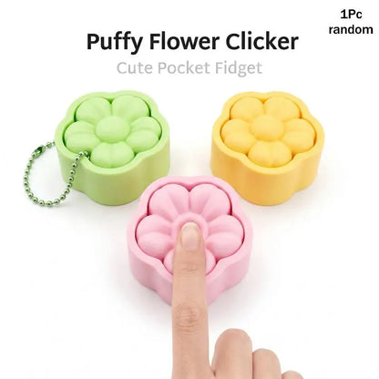 Puffy Star Clicker Keychain