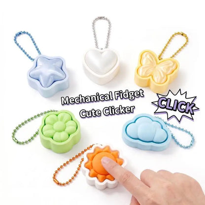 Puffy Star Clicker Keychain