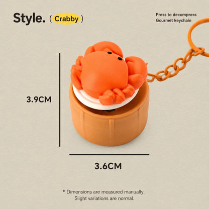 Foods Clicker Key Chain