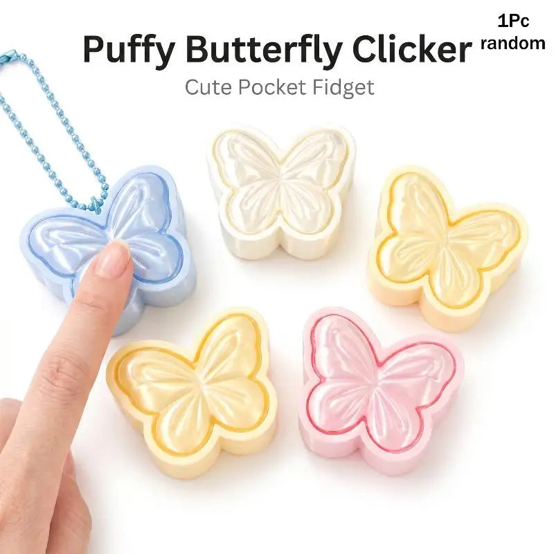 Puffy Star Clicker Keychain