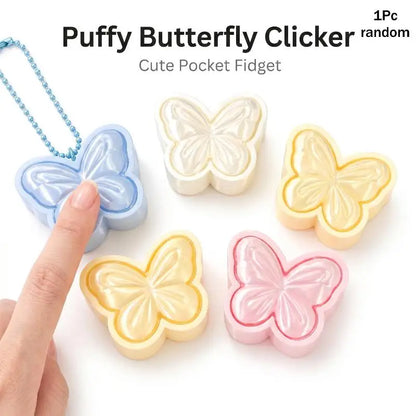 Puffy Star Clicker Keychain