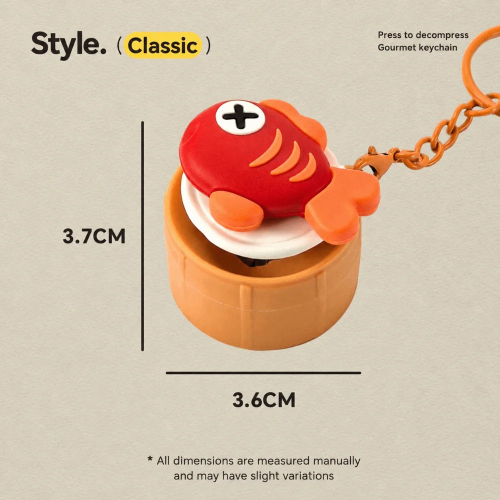 Foods Clicker Key Chain