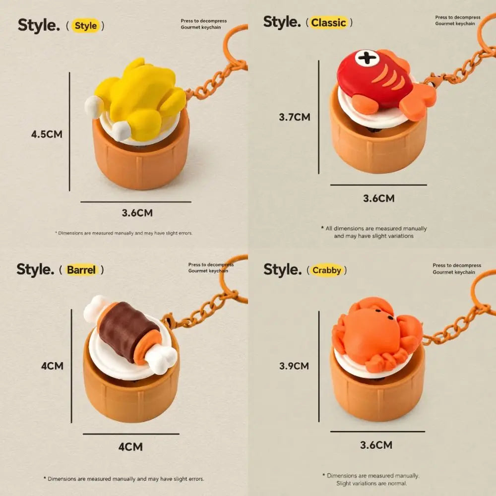 Foods Clicker Key Chain