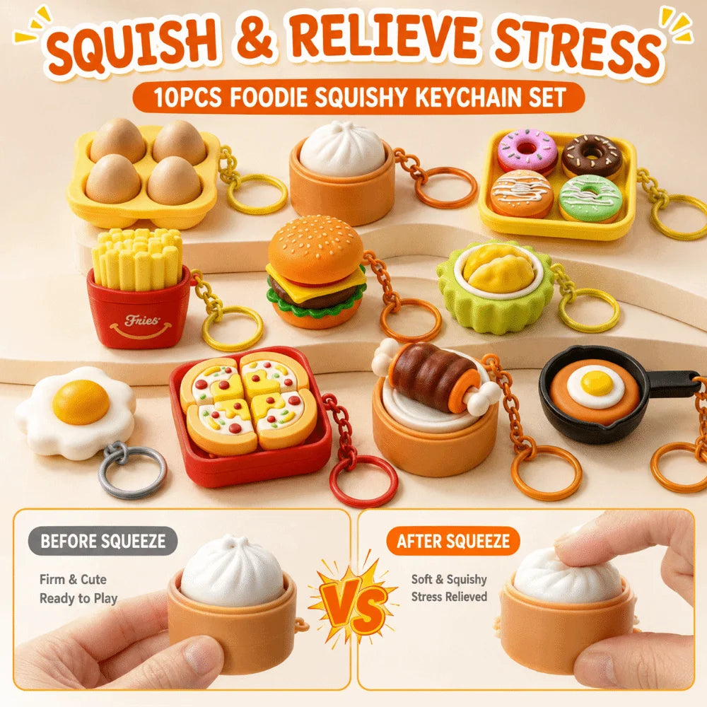 Foods Clicker Key Chain