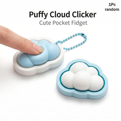 Puffy Star Clicker Keychain