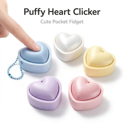 Puffy Star Clicker Keychain
