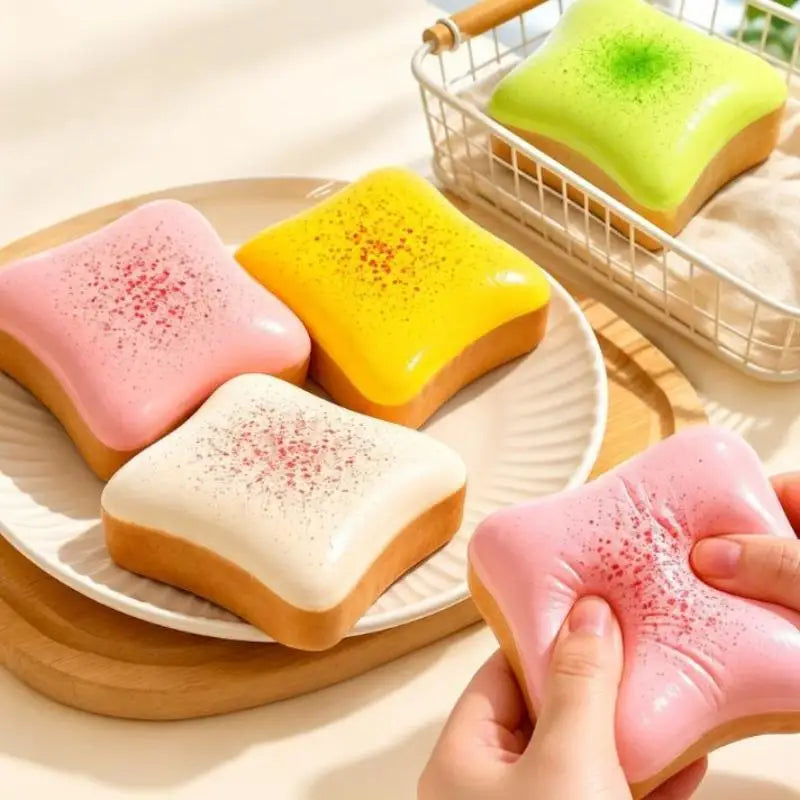 Toast Squishy Stress Relief Toy