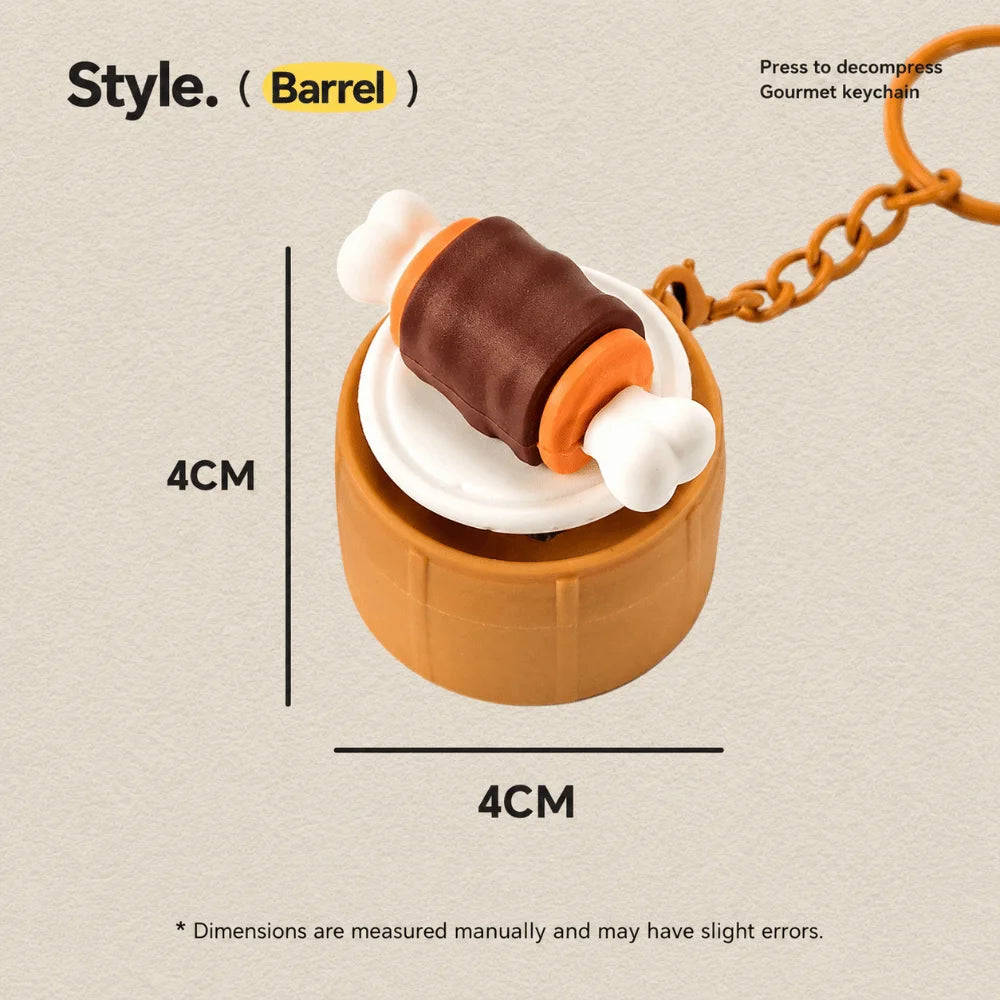 Foods Clicker Key Chain